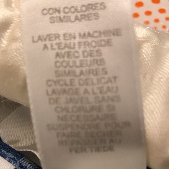 Liz Claiborne Lizwear Jeans Ruffle Front Blouse Peasant Sleeves Size M - Picture 8 of 8